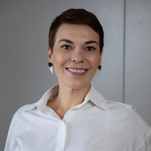 Foto de Roberta Rossi, sócia-fundadora da Conexão Trabalho